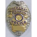 Fullerton, Ca Police Department Policeman Mini Badge Pin